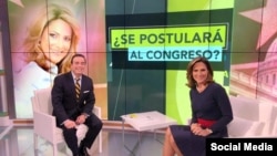 Maria Elvira Salazar, en entrevista con Ambrosio Hernandez, del programa Al Punto Florida, por Univision Miami.