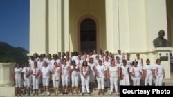 Damas de Blanco Santuario del Cobre (primer domingo de julio 2013) 