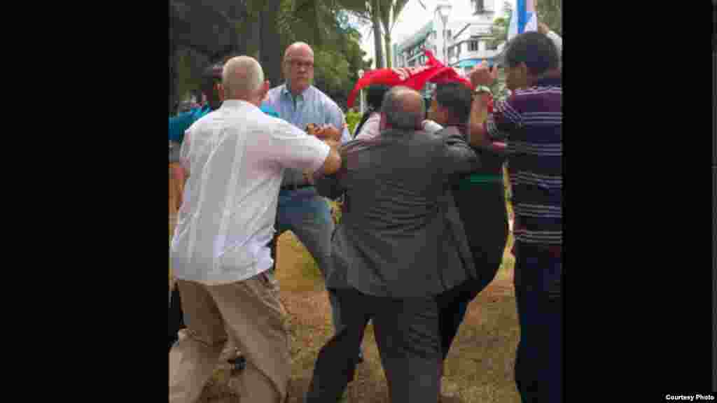 Enfrentamiento entre Castristas y anticastristas