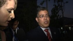 Canciller de Venezuela, Elías Jaua, ante las cámaras de Television Martí