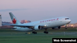 Un avión de Air Canada. (Imagen de referencia)
