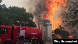 Incendio forestal en Santa Clara. (CMHW)