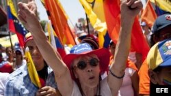 Protestas en Caracas.
