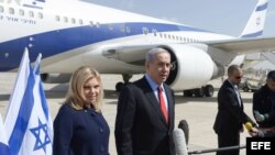 Netanyahu sale para Estados Unidos en visita de 48 horas. 