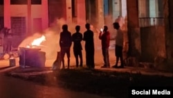 Protesta en Santos Suárez el 19 de marzo de 2026.