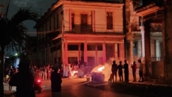 Protesta en Santos Suárez, el 19 de marzo de 2026.