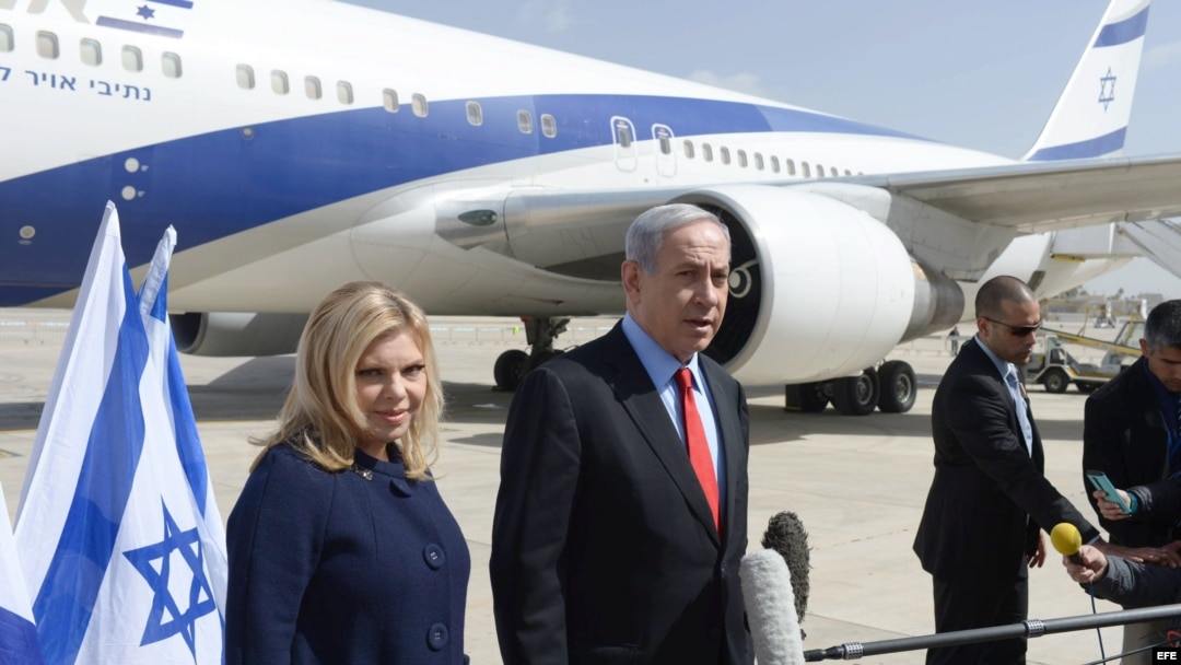 Netanyahu sale para Estados Unidos en visita de 48 horas. 