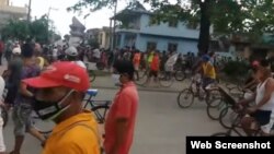 Protestas del 11 de julio de 2021 en Guantánamo, Cuba. (Captura de video/CubaNet).