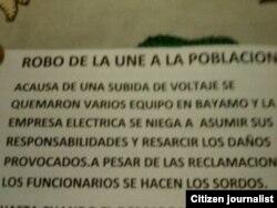 Reporta Cuba. Protesta de Ricardo Sánchez. Foto: Julia Rosa Piña.