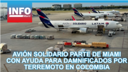 Avión solidario parte de Miami con ayuda para damnificados en Colombia
