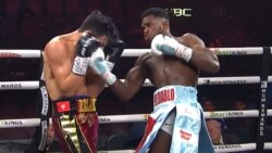 Yoenli Hernández (derecha), invicto en diez combates como profesional, buscará seguir su ascenso en la división mediana.