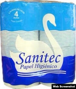 El precio mínimo del papel higiénico cubano Sanitec es 1.20 cuc, o 30 pesos moneda nacional.