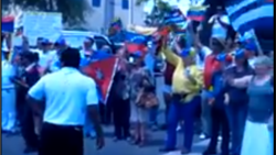Exilio cubano y venezolano piden en Miami renuncia de Maduro