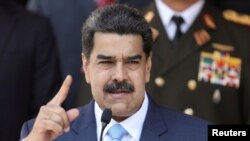 Nicolás Maduro durante una conferencia de prensa en Caracas. 