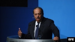 Fotografía de archivo del magnate mexicano Carlos Slim. 