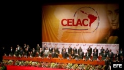 Vista general de la ceremonia de apertura de la cumbre de la naciente Comunidad de Estados Latinoamericanos y Caribeños (CELAC). 