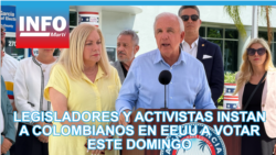 Legisladores y activistas instan a colombianos en Estados Unidos a votar este domingo