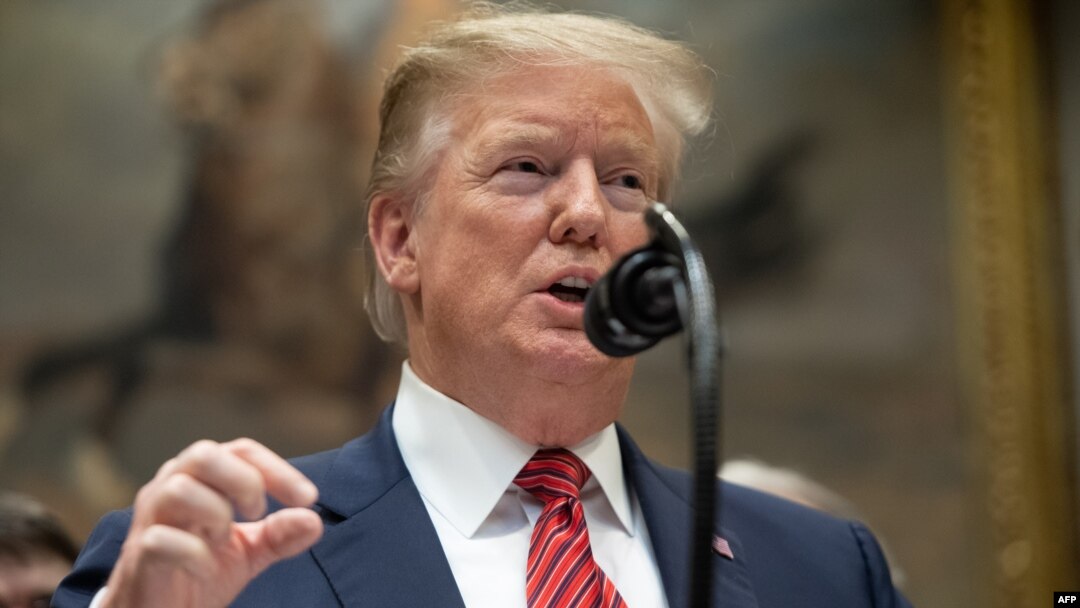 El presidente Donald Trump durante un evento en la Casa Blanca. 