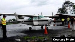 Archivo - Avioneta decomisada en Ecuador 