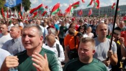 Partidarios de Lukashenko durante acto gubernamental en Minsk (Reuters/Vasily Fedosenko)
