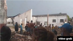 Tornado en Palma Soriano. Captura de un video publicado por ADN Cuba.