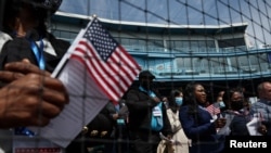 Ceremonia de naturalización del Servicio de Ciudadanía e Inmigración (USCIS) en la ciudad de Nueva York.