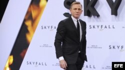 El actor británico Daniel Craig en la premiere de "Skyfall" en Berlín, Alemania. 