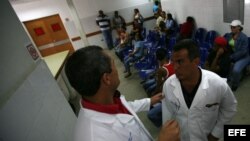 Médicos cubanos en Caracas, Venezuela.