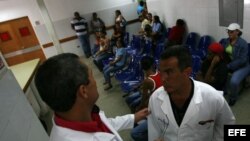 Médicos cubanos en Caracas, Venezuela.