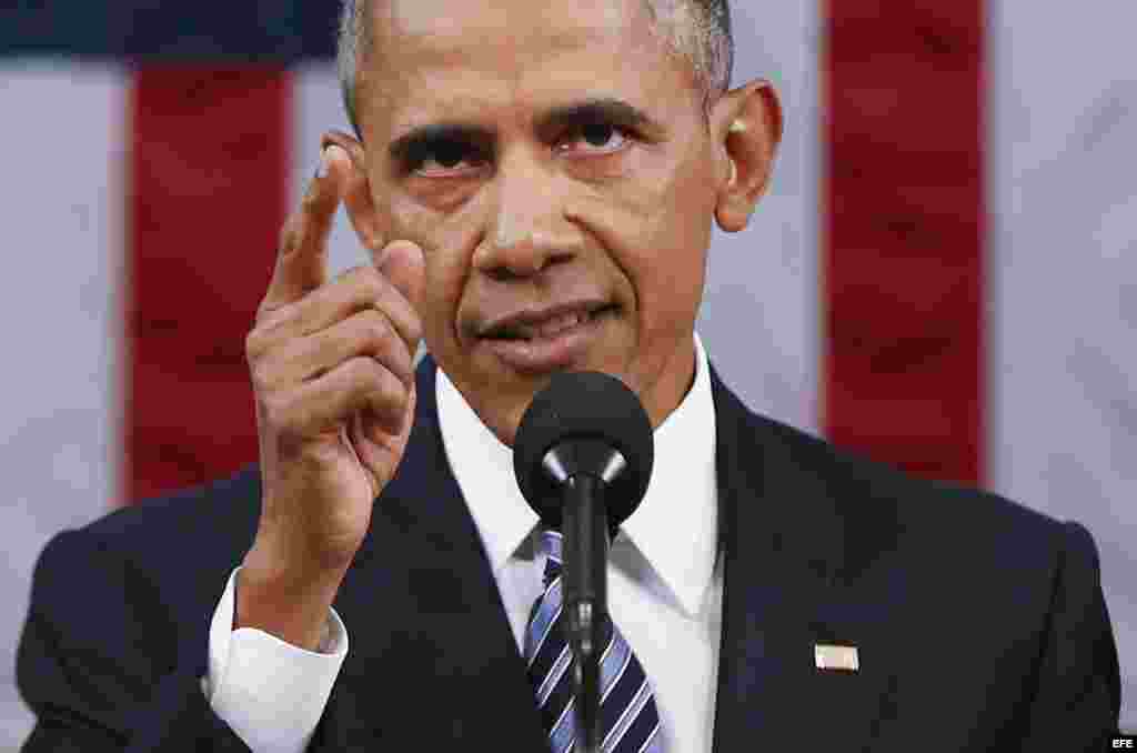 El presidente de Estados Unidos Barack Obama, durante el discurso del Estado de la Unión insistió en pedir el fin del embargo. &quot;&iquest;Quieren ustedes consolidar nuestro liderazgo y credibilidad en el hemisferio? Entonces, reconozcamos que la Guerra Fría se terminó. Levanten el embargo a Cuba&quot;, expresó Obama.