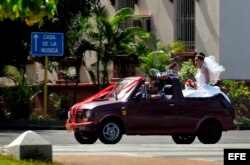 Fiat para bodas en La Habana.