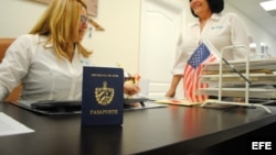 Pasaporte cubano. 