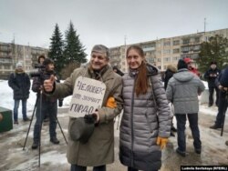 Manifestación en apoyo a la periodista