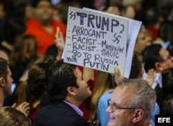 Algunos votantes escuchan en el populismo nacionalista de Trump el eco de los caudillos políticos de los que alguna vez huyeron.