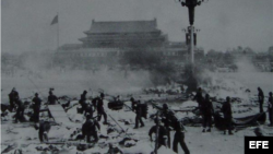 La masacre de Tiananmen.