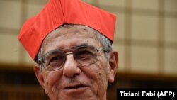 Juan de la Caridad García Rodríguez en el consistorio para la creación de cardenales en la basílica de San Pedro, 5 de octubre de 2019. (Tiziani Fabi / Afp)