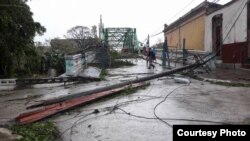 Sagua La Grande tras el paso de Irma. Facebook de Carlos Alejandro Rodríguez 