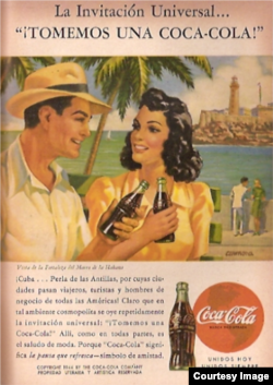 Un anuncio de Coca Cola.