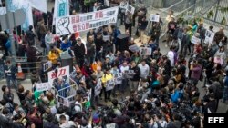Protestantes en China por desaparecidos.