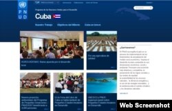 Página web del PNUD en Cuba