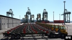 Vista de la terminal de contenedores del puerto del Mariel.