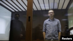 Alexei Navalny en una audiencia en Moscú, el 20 de febrero de 2021. (REUTERS/Maxim Shemetov).