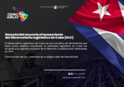 Presentación del Observatorio Legislativo de Cuba (OLC), la iniciativa del proyecto regional Demo Amlat.