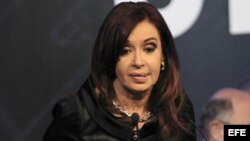 La presidenta Cristina Fernández de Kirchner anunció el proyecto de reforma judicial acompañada de su gabinete en la Casa Rosada.