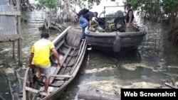 Embarciónn utilizada por migrantes cubanos en Turbo