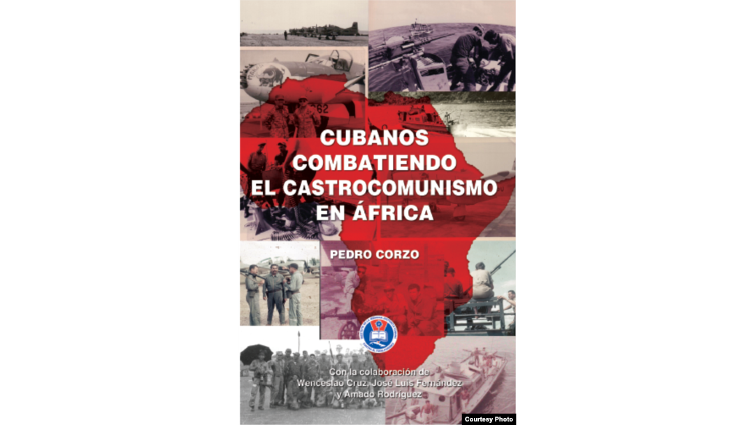 Portada de "Cubanos combatiendo al castrocomunismo en África".