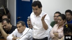 Henry Fariña habla durante una audiencia en los juzgados de Managua (Nicaragua). 