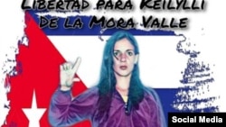 Póster en redes sociales en solidaridad con Keilylli de la Mora