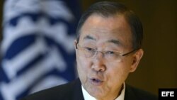 El secretario general de la ONU, Ban Ki-moon. Foto de archivo.