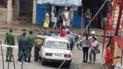 Las autoridades mantienen controlado el acceso a la sede de UNPACU en Santiago de Cuba. (Foto: Facebook)